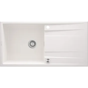 Granitový dřez Deante ERIDAN Granitový dřez s odkapem, alabastr ZQE_A713