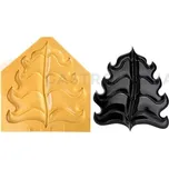 Silikonová forma na cukrovou hmotu nebo čokoládu ve tvaru listí - 270x230 mm | SILIKOMART, SugarFlex Gold