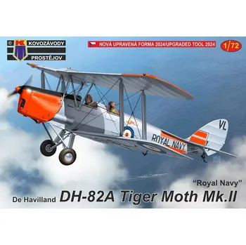 Plastikový model Kovozávody 1/72 DH-82A Tiger Moth Mk.II Royal Navy (4x camo)