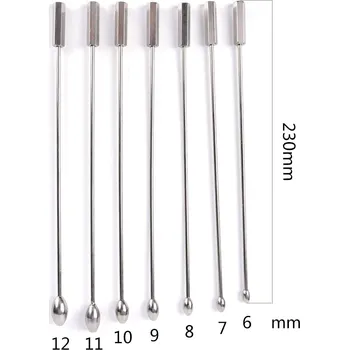 Dlouhý uretrální plug z nerez oceli – Cévkovač 1,0 cm