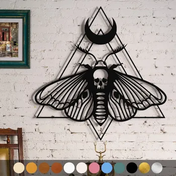 Obraz WoodenPuzzle.cz Dřevěný obraz - Můra Barva: Růžová, Velikost: L