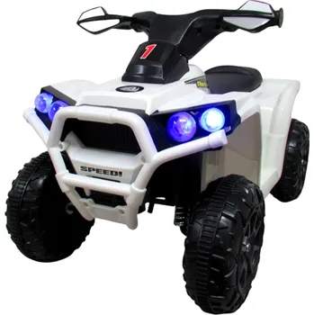 Dětské elektrovozidlo Mamido Dětská elektrická čtyřkolka J8 s efekty bílá