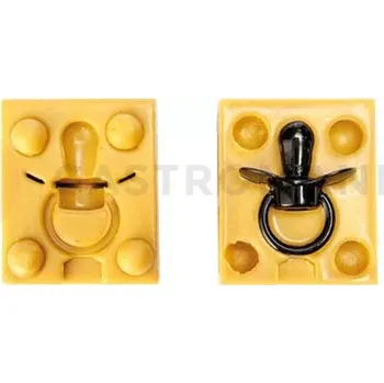 Kuchyňská sůl Silikonová forma na cukrovou hmotu nebo čokoládu ve tvaru dětského dudlíku - 55x40 mm | SILIKOMART, SugarFlex Gold