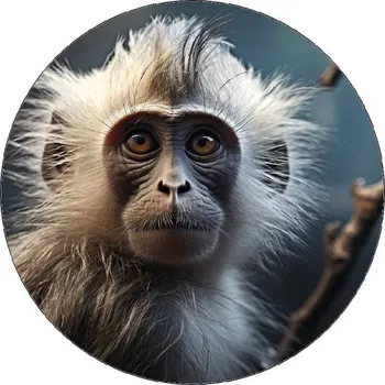 Jedlá dekorace na dort Jedlý papír malá opička 19,5cm