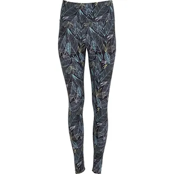 Dámské legíny ROLY dámské legíny CIRENE, list černá - XXL