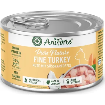 Krmivo pro kočku AniForte Mokré krmivo - Jemné šťavnaté krůtí maso s batáty (200 g - 400 g) Počet a hmotnost: 1 x 200g