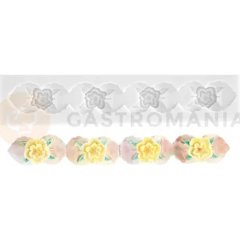 Kuchyňská sůl Silikonová forma na cukrovou hmotu ve tvaru ozdobného květového vzoru - SLK394, 165x25 mm | SILIKOMART, SugarFlex