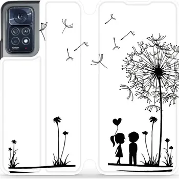 Pouzdro na mobilní telefon Flipové pouzdro Mobiwear - Xiaomi Note 12 Pro 4G - MH16P Dvojice s pampeliškou (Knížkové flip pouzdro, obal, kryt na mobil Xiaomi Note 12 Pro 4G - MH16P Dvojice s pampeliškou, materiál Umělá kůže + TPU - ochrana 360°, stojánek, silikonová vanička,)