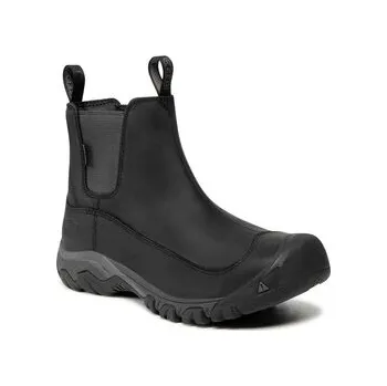 Pánská treková obuv Kotníková obuv s elastickým prvkem Keen Anchorage Boot III WP 1017789 Černá 46