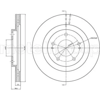 Brzdový kotouč Brzdový kotouč METELLI 23-1099
