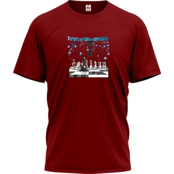 Dámské tričko Unisex tričko s krátkým rukávem s potiskem šachovnice