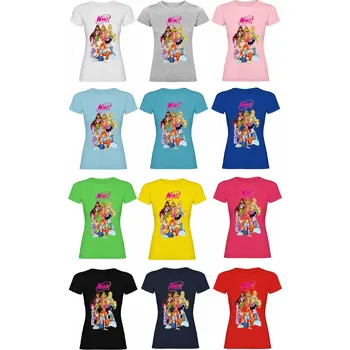 Dívčí oblečení Dívčí bavlněné tričko Winx club Barva: Bílá, Velikost: XS - 158/164 - 13/14let, Pohlaví: Dětské - unisex