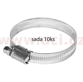 Zahradní hadice hadicová spona neperforovaná typ W1, 12-22 mm (sada 10 ks)