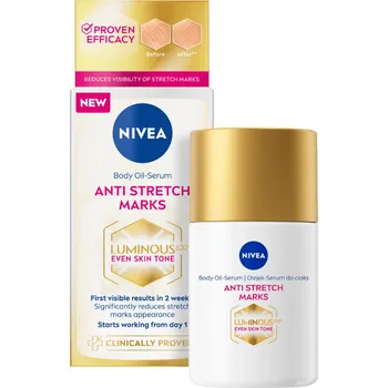Celulitida a strie Nivea Luminous 630 Anti Stretch Marks tělové olejové sérum proti striím 100 ml