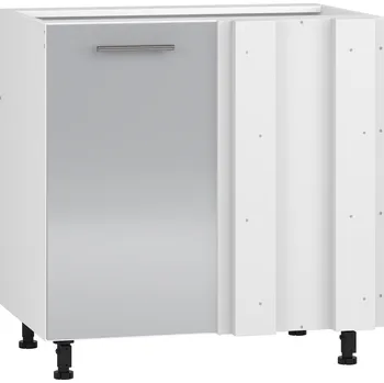 Nábytek HALMAR Dolní rohová skříňka VERONA 14 (100 cm) - šedý lesk