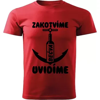 Pánské tričko Vodácké tričko Zakotvíme uvidíme Bečva dámské S (tričko pro vodáky )