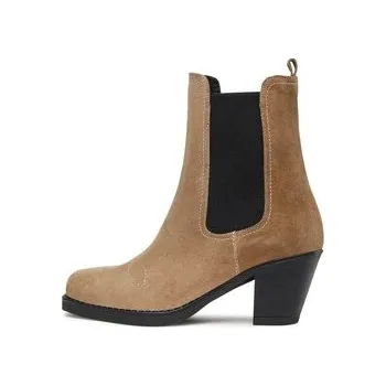 Dámské kozačky Polokozačky Simple SL-36-02-000064 Hnědá 41