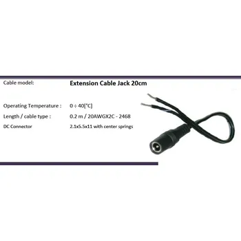 Prodlužovací kabel Kabel HSK1 2.1mm vid-drát 0.2m