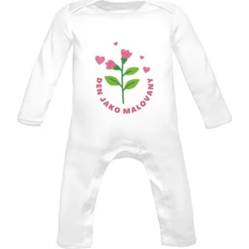 Kojenecký body Dětské body s potiskem Den jako malovaný dětské