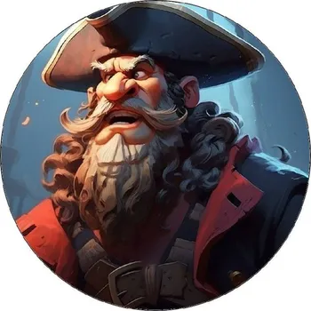 Jedlá dekorace na dort Jedlý papír pirát 19,5cm