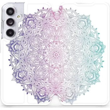 Pouzdro na mobilní telefon Flipové pouzdro Mobiwear - Samsung Galaxy A55 5G - M008S Mandala (Knížkové flip pouzdro, obal, kryt na mobil Samsung Galaxy A55 5G - M008S Mandala, materiál Umělá kůže + TPU - ochrana 360°, stojánek, silikonová vanička, magnetické zavírání)