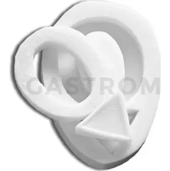 Kuchyňská sůl Silikonová forma na cukrovou hmotu ve tvaru písmene O - SLK097, 55x38 mm | SILIKOMART, SugarFlex