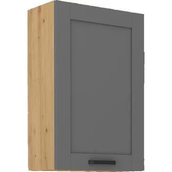 Kuchyňská skříňka LEMPERT Horní skříňka LUNY 40 (60 / 90 cm) dustgrey / dub artisan