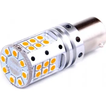 Tuning žárovka LED 12V 21W BAU15s oranžová CANBUS 1000lm - LED, která nebliká rychleji než žárovka