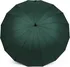 Deštník Velký rodinný deštník s dřevěnou rukojetí 113 cm tmavě zelený