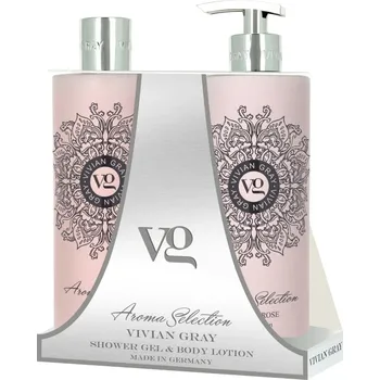 Sprchový gel Vivian Gray AROMA SELECTION Lotus & Rose, sprchový set 2x 500 ml