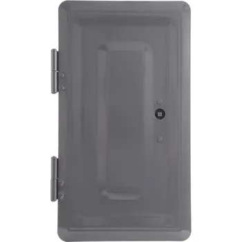 Komínová dvířka Komínová plechová dvířka dvojitá 160 x 320 mm šedá