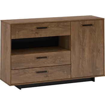 Komoda Tempo Kondela Komoda, dub bolzano / černá, DELIS E