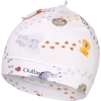 Kojenecká čepice Little Angel Čepice tenká tisk Outlast® - safari velikost 3 (42-44 cm)
