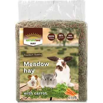 Krmivo pro hlodavce NATURE LAND Seno Nature Land Hay s mrkví 0,65kg
