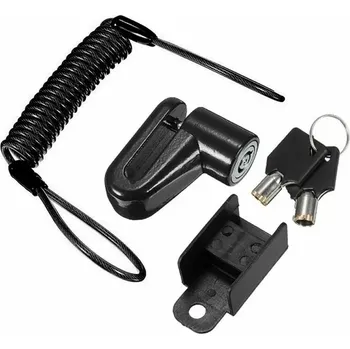 Zámek na kolo Zámek na brzdy pro elektrokola a skútry - Černý zámek