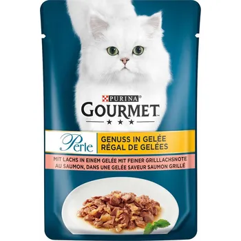 Gourmet Perle Genuss v želé s lososem 26 × 85 g