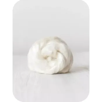 Ovčí rouno Viskóza na tvoření - White natural