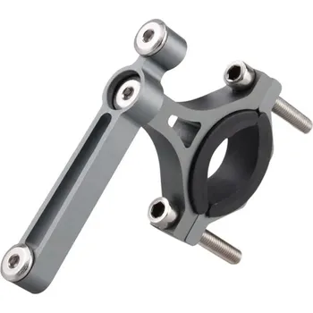 Košík na láhev Držák na láhev na kolo | hliníkový adaptér na řidítka - Sliver