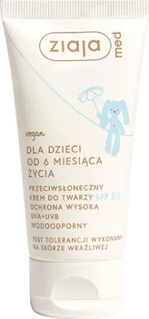 Přípravek na opalování Ziaja Med Kids krém na obličej s vysokou ochranou pro děti SPF50 50 ml