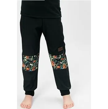 Chlapecké kalhoty Dětské softshellové kalhoty Drexiss bez zateplení black - autumn medaw velikost 110-116