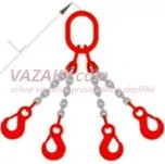 Ganas spol. s.r.o. ŘETĚZOVÝ ČTYŘHÁK Ø 6 - Pevnostní Třída 8. - 2360Kg Nosnost: 2360 kg, Délka: 8 m, Průměr řetězu: ø 6 mm