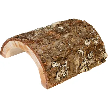 Dekorace do terária Zoomed přírodní dřevěná skrýš L