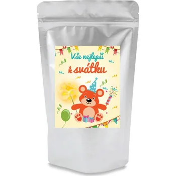 Dárkový potravinový koš LIPOO ČAJOVÍ MEDVÍDCI XXL DÁRKOVÝ VŠE NEJLEPŠÍ K SVÁTKU 1KG