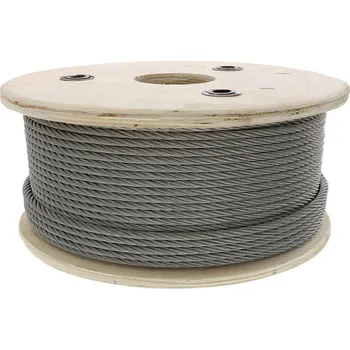 Lano Ganas spol. s.r.o. LANO SEAL Holé 162 drátů s textilní duší Nosnost: 1250 kg, Délka: 1 m, Průměr lana: ø12