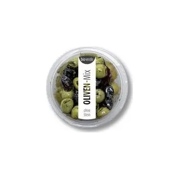 Hotové jídlo BioVerde Olivy MIX vypeckované 80g bio