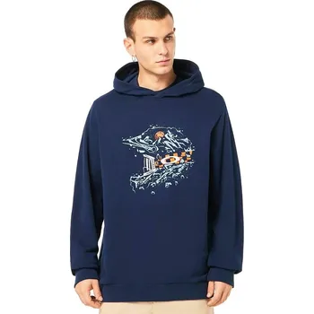 Pánská mikina mikina Oakley Finish Line Hoodie - Team Navy M