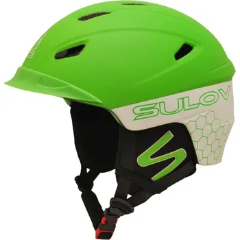 Lyžařská přilba SULOV® DIAVOL In-mold, vel. L (59-60), zeleno-bílá mat Helma velikost: L