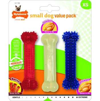 Hračka pro psa Hračka NYLABONE multipack balení pro malé psy 3 ks XS