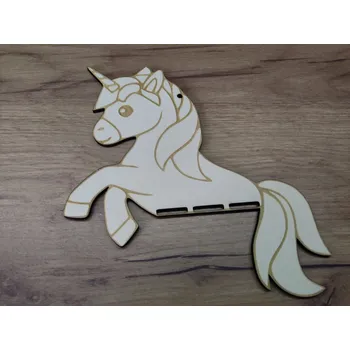 Dřevěná hračka Dřevěný sponkovník jednorožec