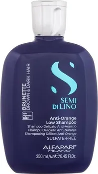 Šampon Alfaparf Milano Semi Di Lino Brunette Anti-Orange Low neutralizující šampon pro hnědé odstíny 250 ml